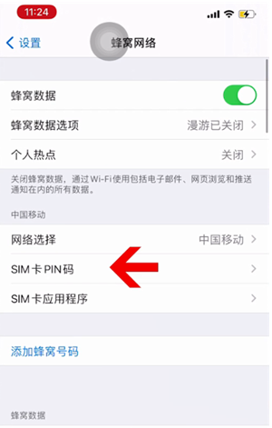 万秀苹果14维修网分享如何给iPhone14的SIM卡设置密码 