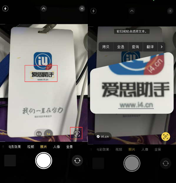 万秀苹果手机维修分享升级iOS 16后如何通过相机翻译文本 