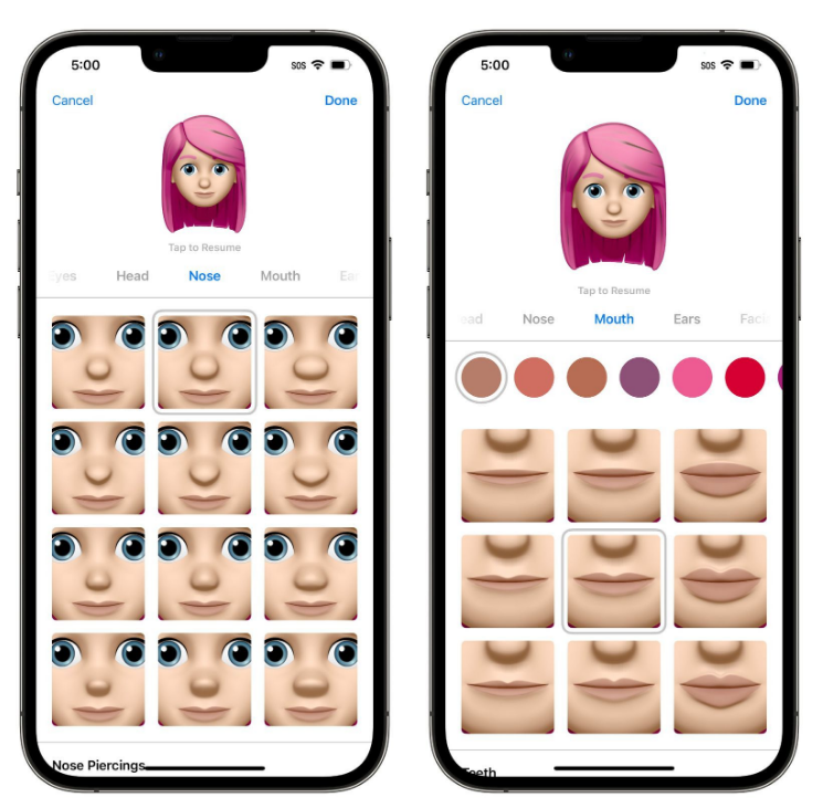 万秀苹果手机维修分享​iOS 16中的拟我表情有了哪些变化和升级 